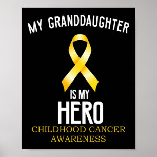 Poster Sensibilisation au cancer de l'enfance Ma petite-f