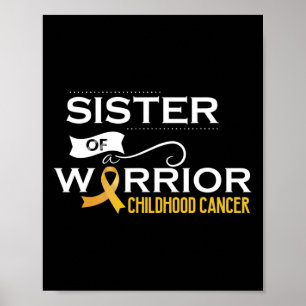 Poster Sensibilisation au cancer de l'enfance Soeur d'un 