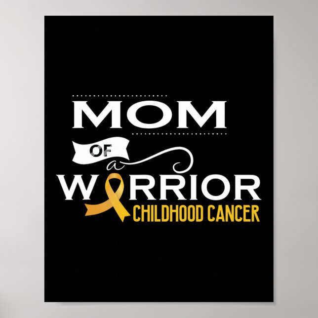 Poster Sensibilisation au cancer de l'enfant Maman d'un g (Devant)