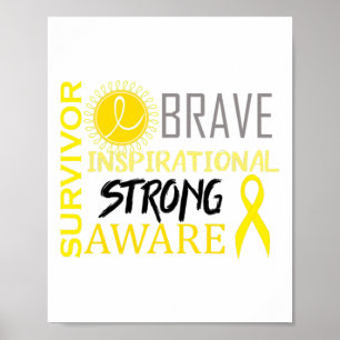 Poster Sensibilisation au cancer de l'enfant Survivant co