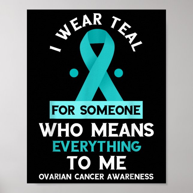 Poster Sensibilisation au cancer de l'ovaire Quelqu'un qu (Devant)