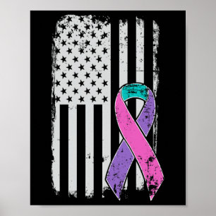 Poster Sensibilisation au cancer - Distorsion us American