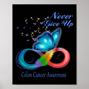 Poster Sensibilisation au cancer du côlon papillon