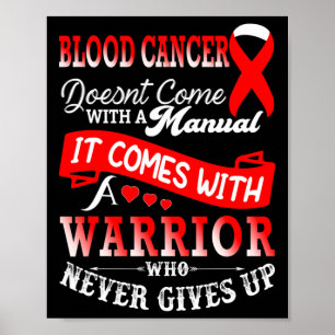 Poster Sensibilisation au cancer du sang Soutien des guer
