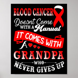 Poster Sensibilisation au cancer du sang Soutien du group