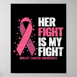 Poster Sensibilisation au cancer du sein Chemises Sa Lutt