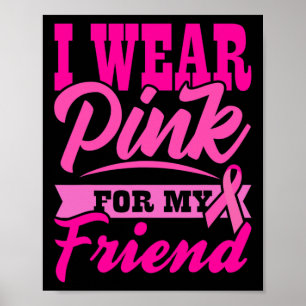 Poster Sensibilisation au cancer du sein Je porte du rose