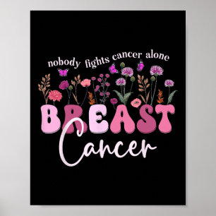Poster Sensibilisation au cancer du sein Mère Soutien Can