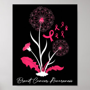 Poster Sensibilisation au cancer du sein Pink Ribbon Supp