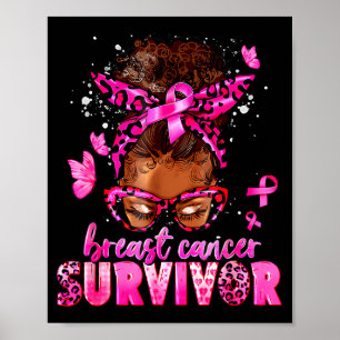 Poster Sensibilisation au cancer du sein Survivante Femme