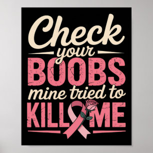 Poster Sensibilisation au cancer du sein Vérifiez votre s
