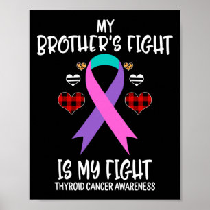 Poster Sensibilisation au cancer La lutte de mon frère es