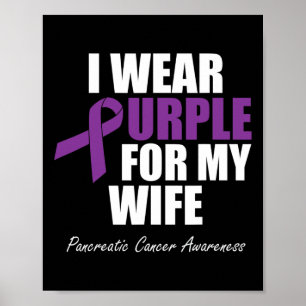 Poster Sensibilisation au cancer pancréatique Je porte le