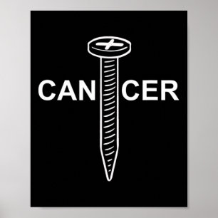 Poster Sensibilisation au cancer Visser le cancer pour le