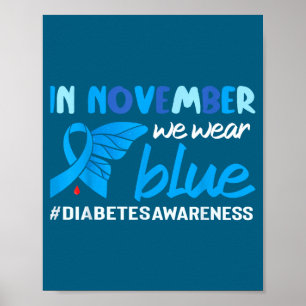 Poster Sensibilisation au diabète en novembre nous porton