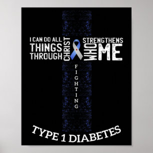 Poster Sensibilisation au diabète Guerrier diabétique Cad