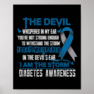 Poster Sensibilisation Au Diabète Je Suis Le Diable De La