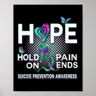 Poster Sensibilisation au suicide Acronyme de l'espoir Ma