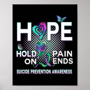 Poster Sensibilisation au suicide Acronyme de l'espoir Ma