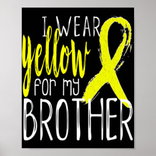 Poster Sensibilisation au suicide Je porte un jaune pour