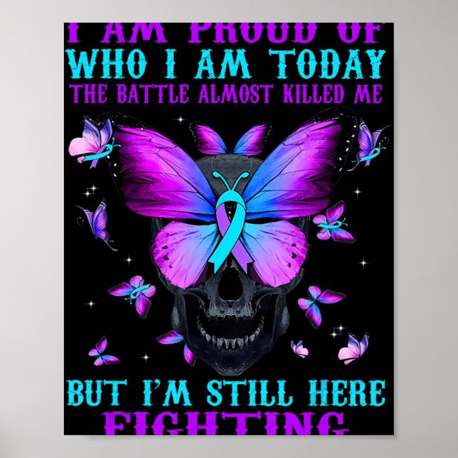 Poster Sensibilisation Au Suicide Je Suis Fière De Qui Je (Devant)