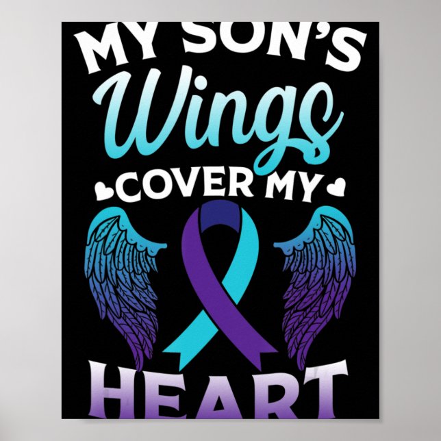 Poster Sensibilisation au suicide Mémoire de son ailes Co (Devant)