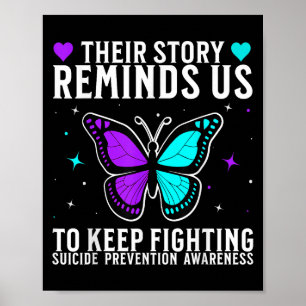 Poster Sensibilisation au suicide Soutien Mois de la sens