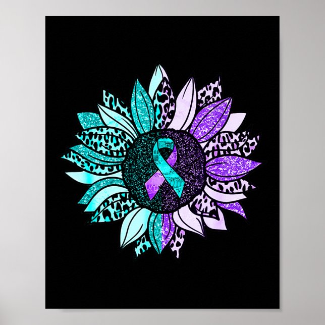 Poster Sensibilisation au suicide Tournesol Suicide Préve (Devant)