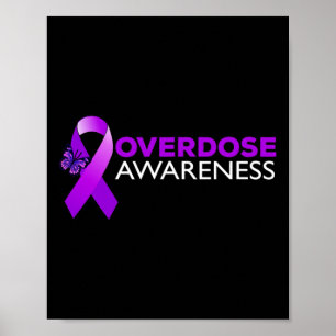 Poster Sensibilisation au surdosage Je porte du violet