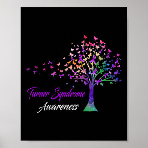 Poster Sensibilisation au syndrome de Turner du ruban de 