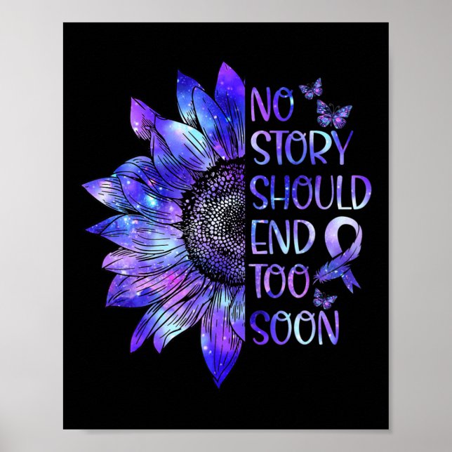 Poster Sensibilisation Aucune Histoire Ne Devrait Finir T (Devant)