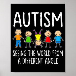 Poster Sensibilisation autisme voir le monde différemment