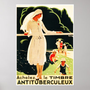 Poster Sensibilisation aux enfants et à la tuberculose Ar