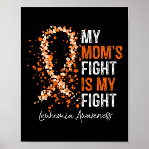 Poster Sensibilisation Orange Ruban Mon combat de maman e