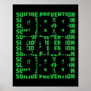 Poster Sensibilisation Prévention du suicide 988