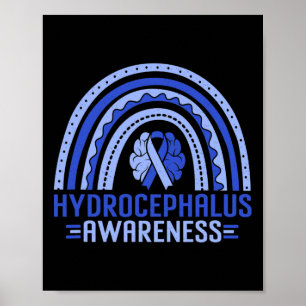 Poster Sensibilisation Rainbow Blue Ribbon Warriing Suppo