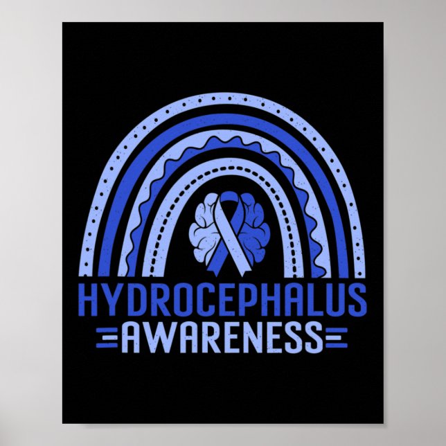 Poster Sensibilisation Rainbow Blue Ribbon Warriing Suppo (Devant)