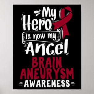 Poster Sensibilisation Ribbon Cerveau Aneurysme