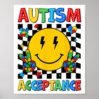 Poster Sensibilisation sur l'autisme Acceptation Sourire
