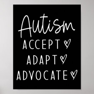 Poster Sensibilisation sur l'autisme Autisme Accepter Ada