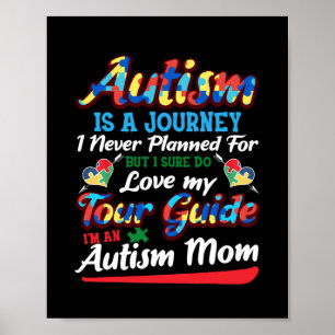Poster Sensibilisation sur l'autisme Autisme Maman Puzzle