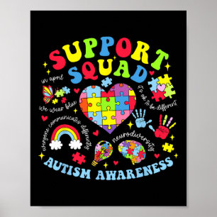 Poster Sensibilisation sur l'autisme Autisme Soutien Squa