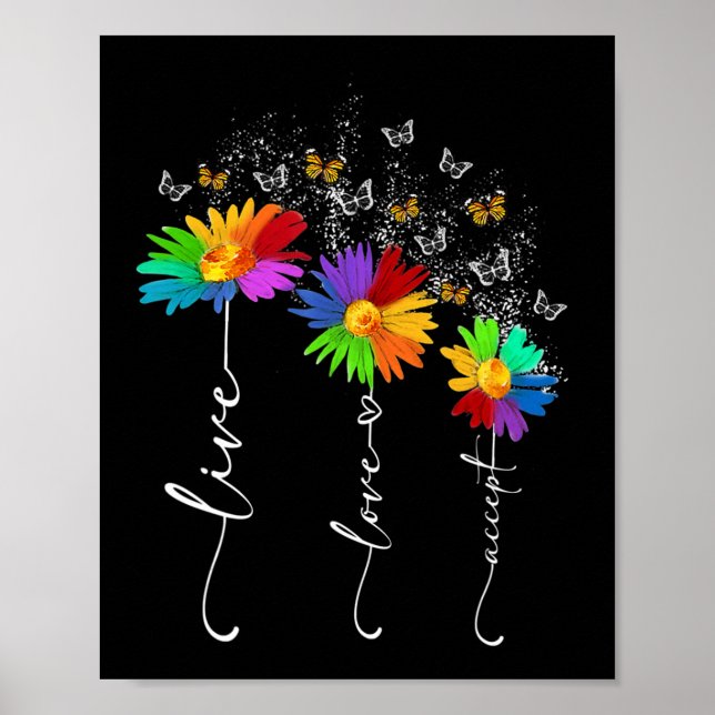 Poster Sensibilisation sur l'autisme Chemise Live Amour A (Devant)
