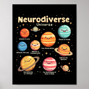 Poster Sensibilisation sur l'autisme de l'éducation Neuro