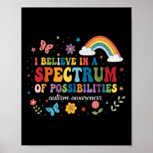 Poster Sensibilisation sur l'autisme Je Crois En Un Spect