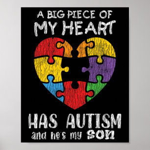 Poster Sensibilisation sur l'autisme Maman Papa Parents A