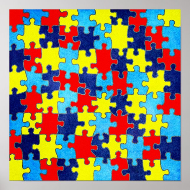 Poster Sensibilisation sur l'autisme-Puzzle par Shirley T (Devant)