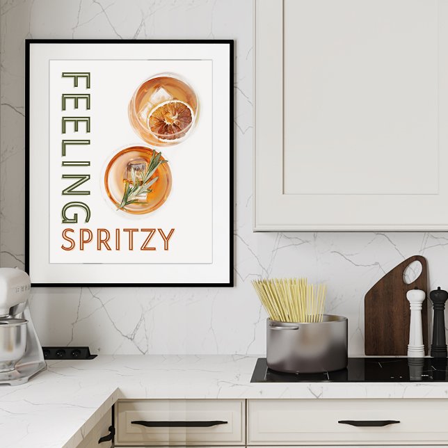 Poster Sentez un cocktail Orange Spritzy (Créateur téléchargé)