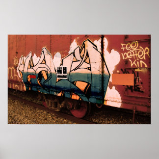 Poster Sentez-vous mieux enfant - Graffiti Train