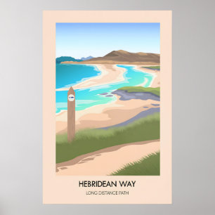 Poster Sentier de randonnée de grande distance Hebridean 